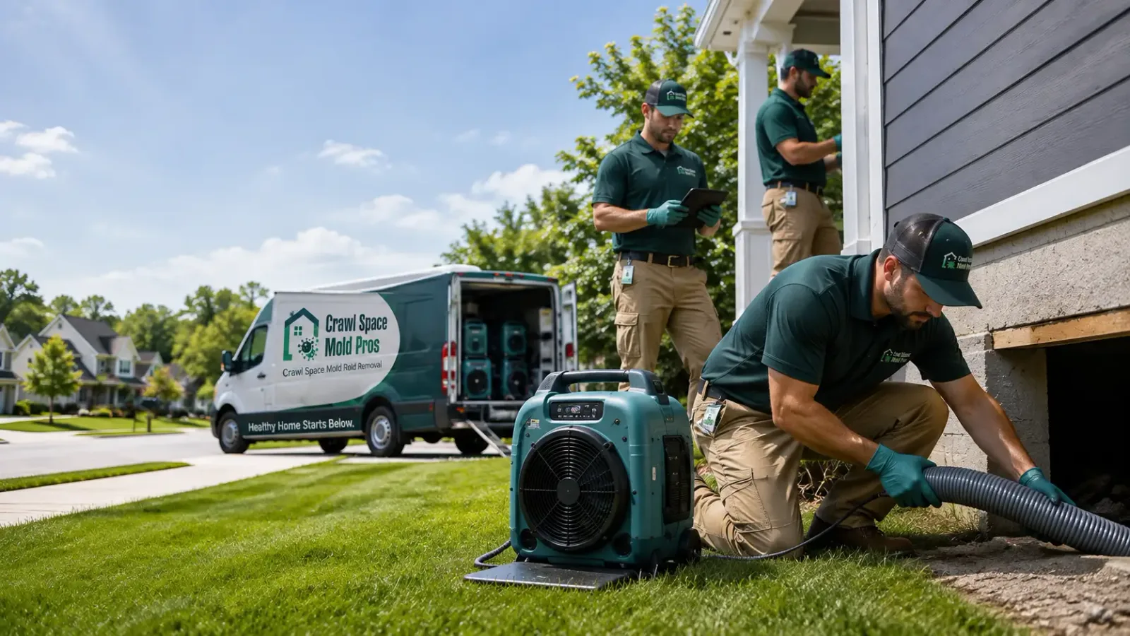 Crawl Space Mold Removal in Lucerne, CA